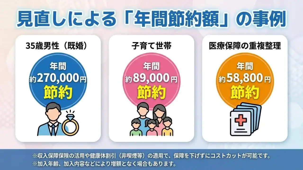 生命保険の見直しでいくら節約できるのか?