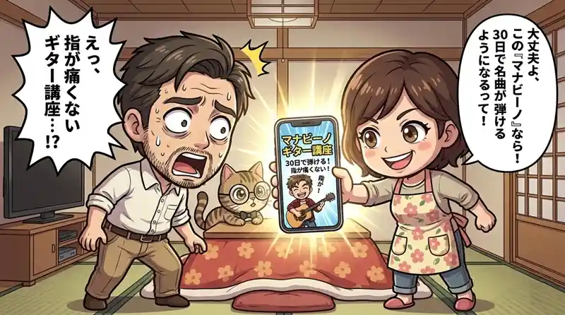 難関のFコードも独自の簡単アレンジでクリアし、一曲弾けるようになる達成感