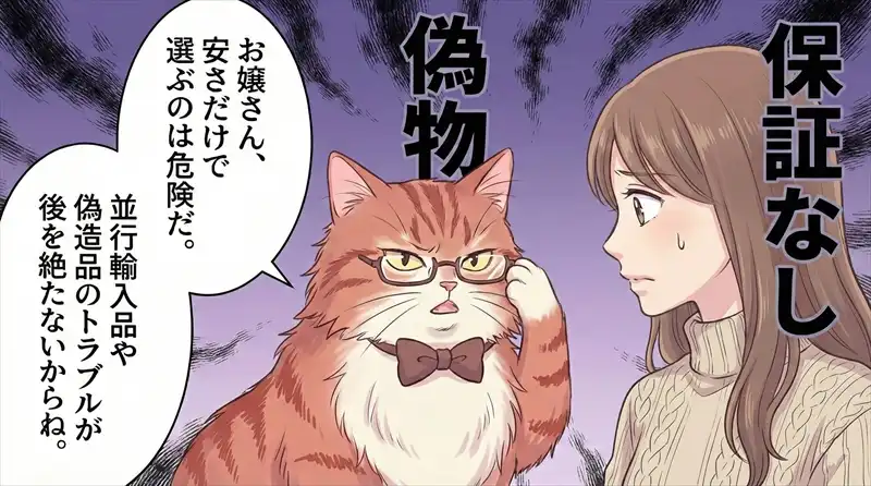 正規代理店の信頼