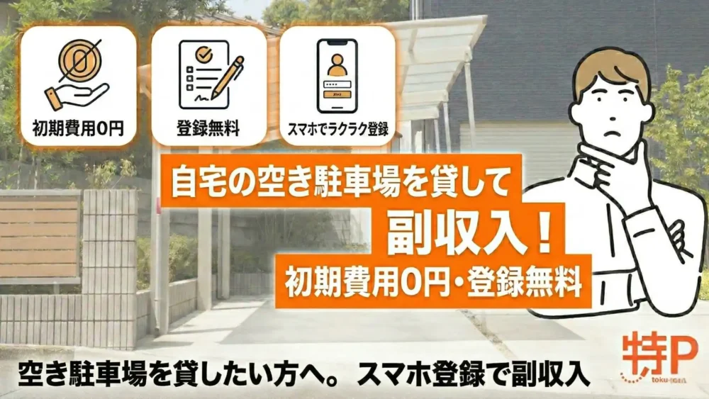 自宅の空き駐車場を貸したい人へ
